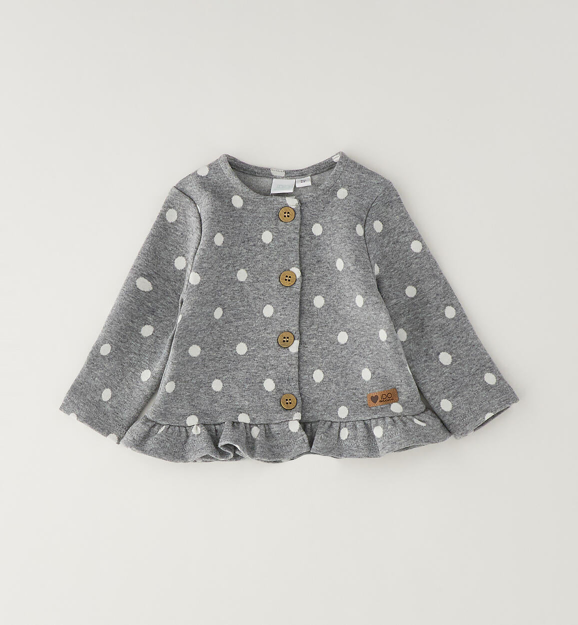 Completo 3 pezzi pois grigio - IDo