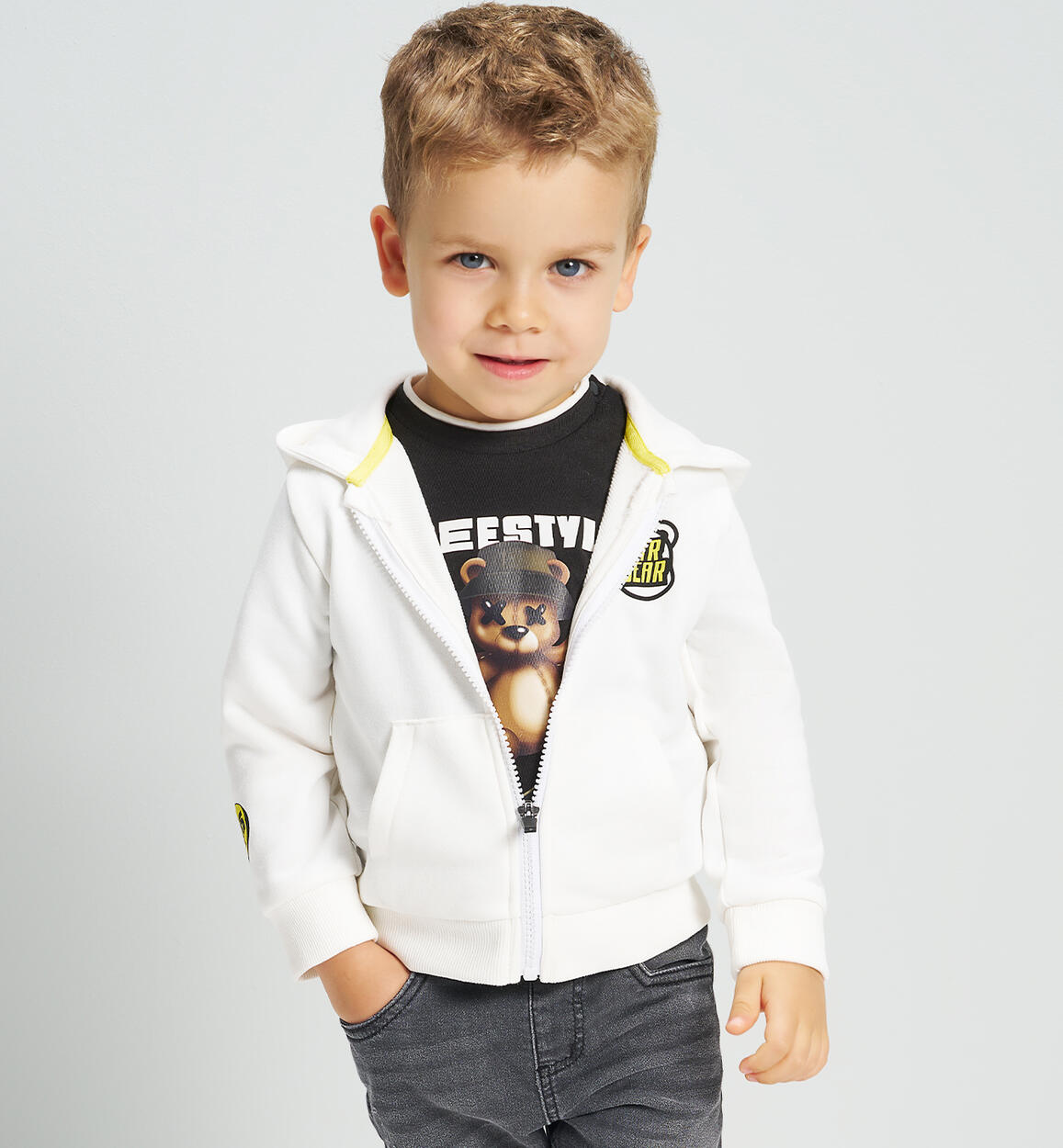 Felpa skater bianca - I Do