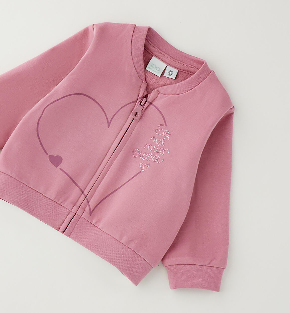 Felpa rosa cuore - IDo