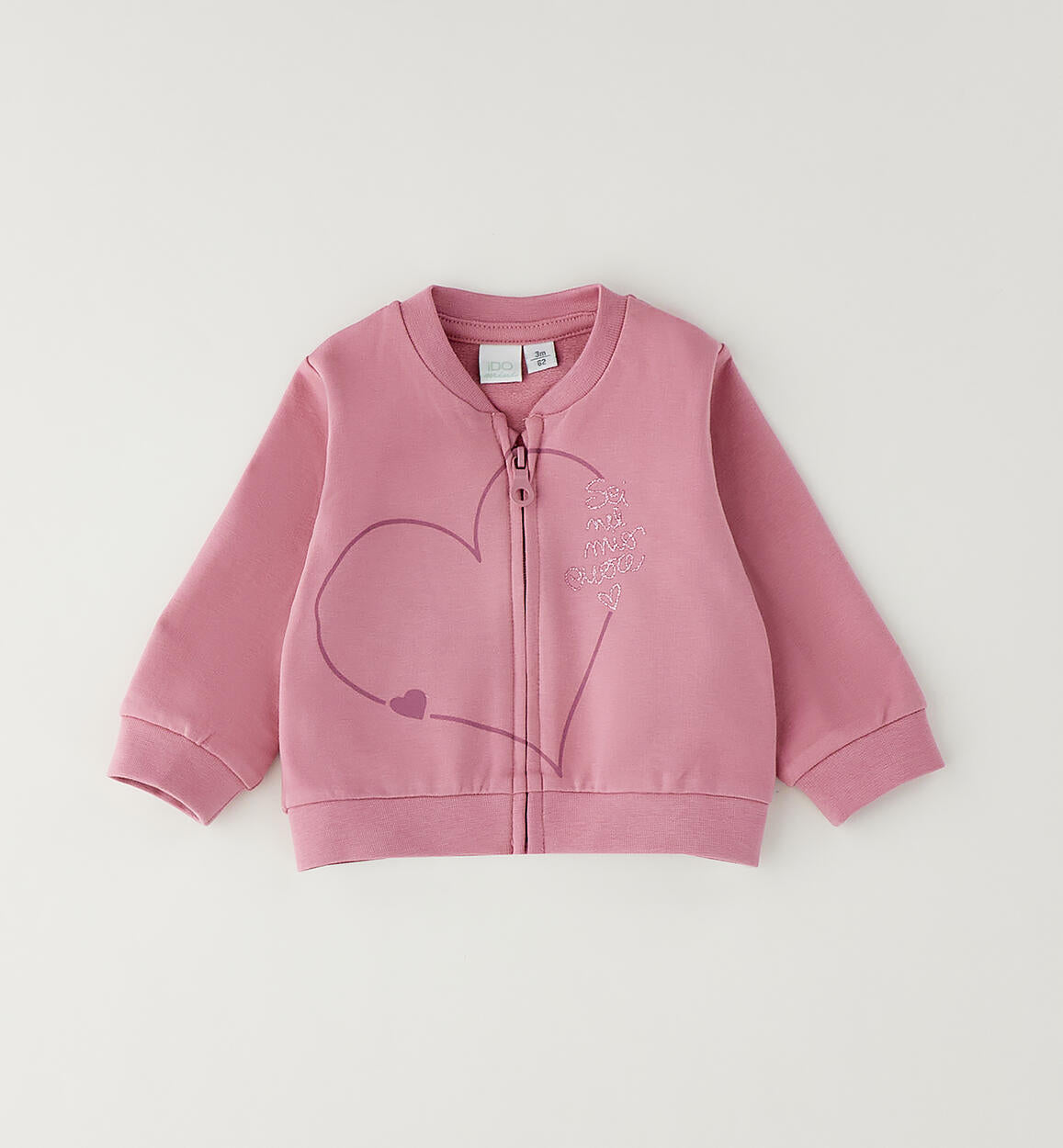 Felpa rosa cuore - IDo