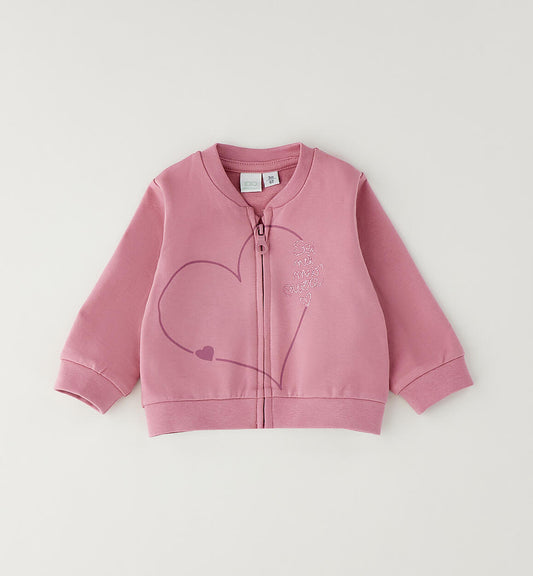 Felpa rosa cuore - IDo