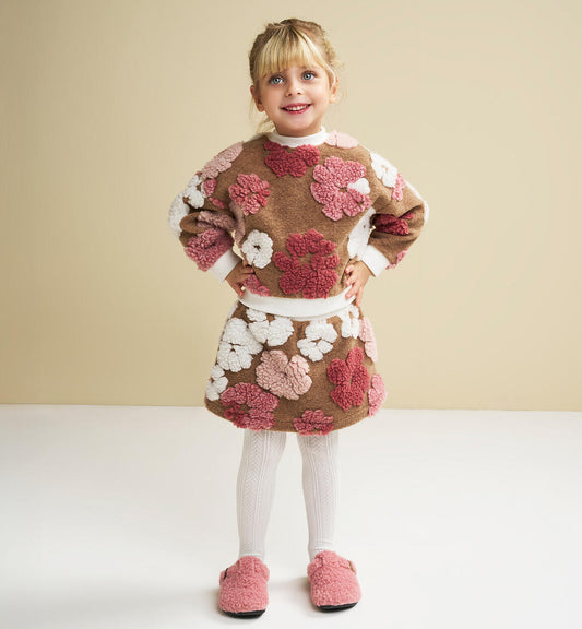 Gonna bambina fiori teddy - I Do