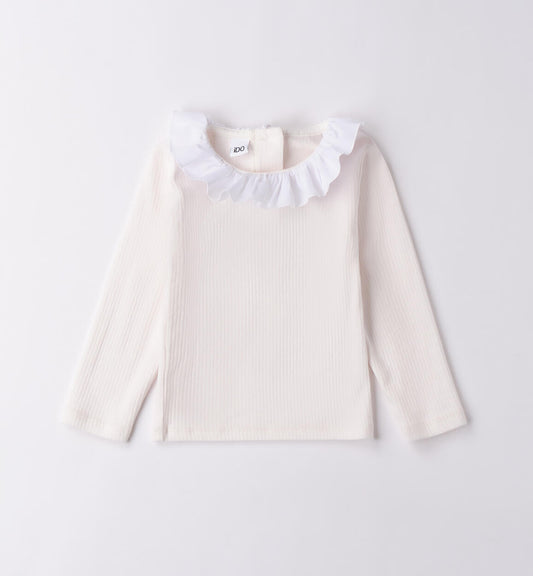 Maglia con colletto bianca - I Do
