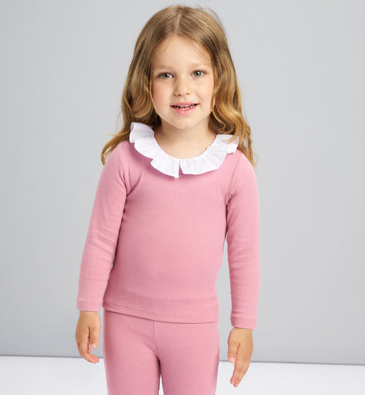 Maglia con colletto rosa - I Do