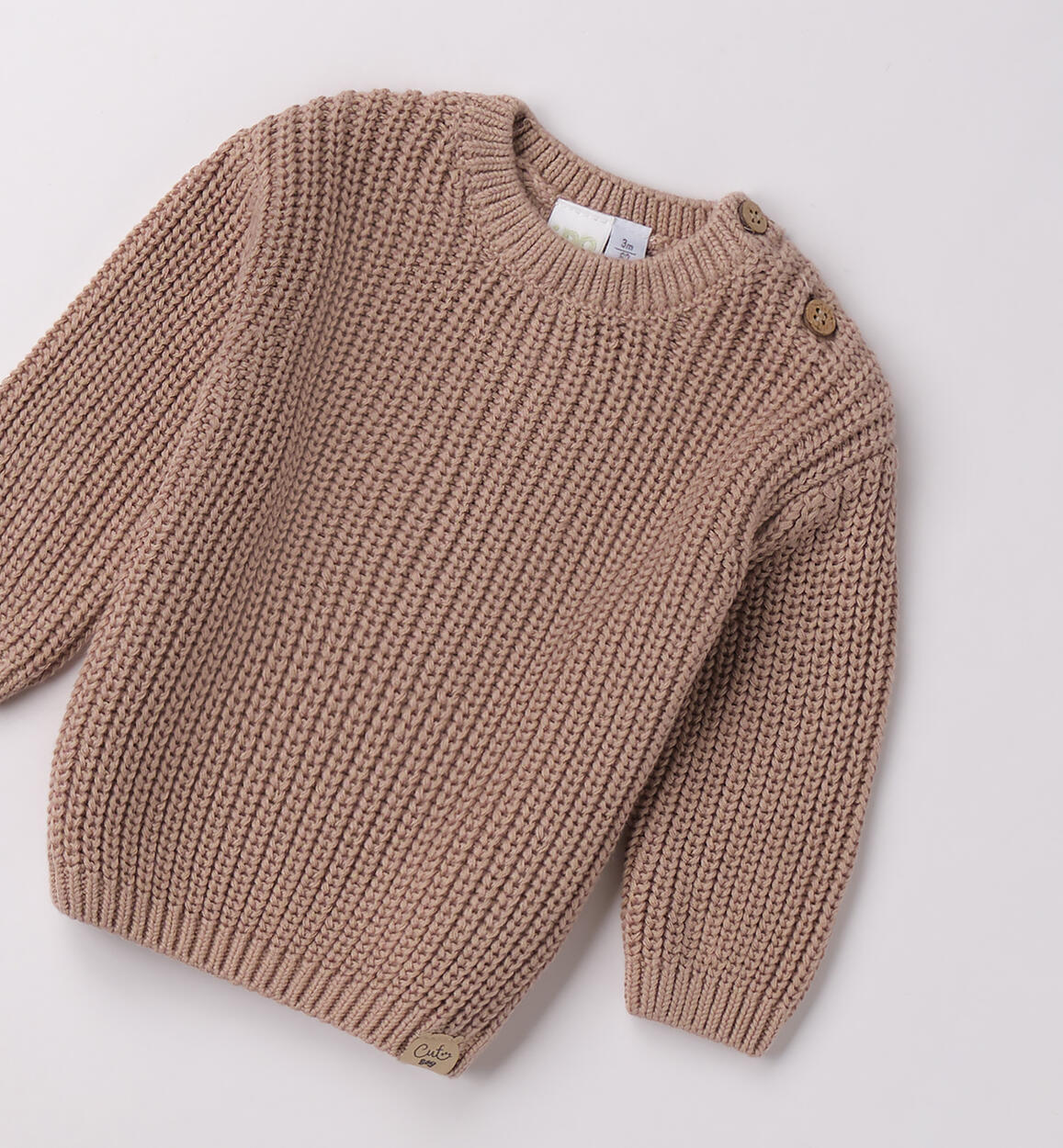 Maglione tortora neonato - I Do