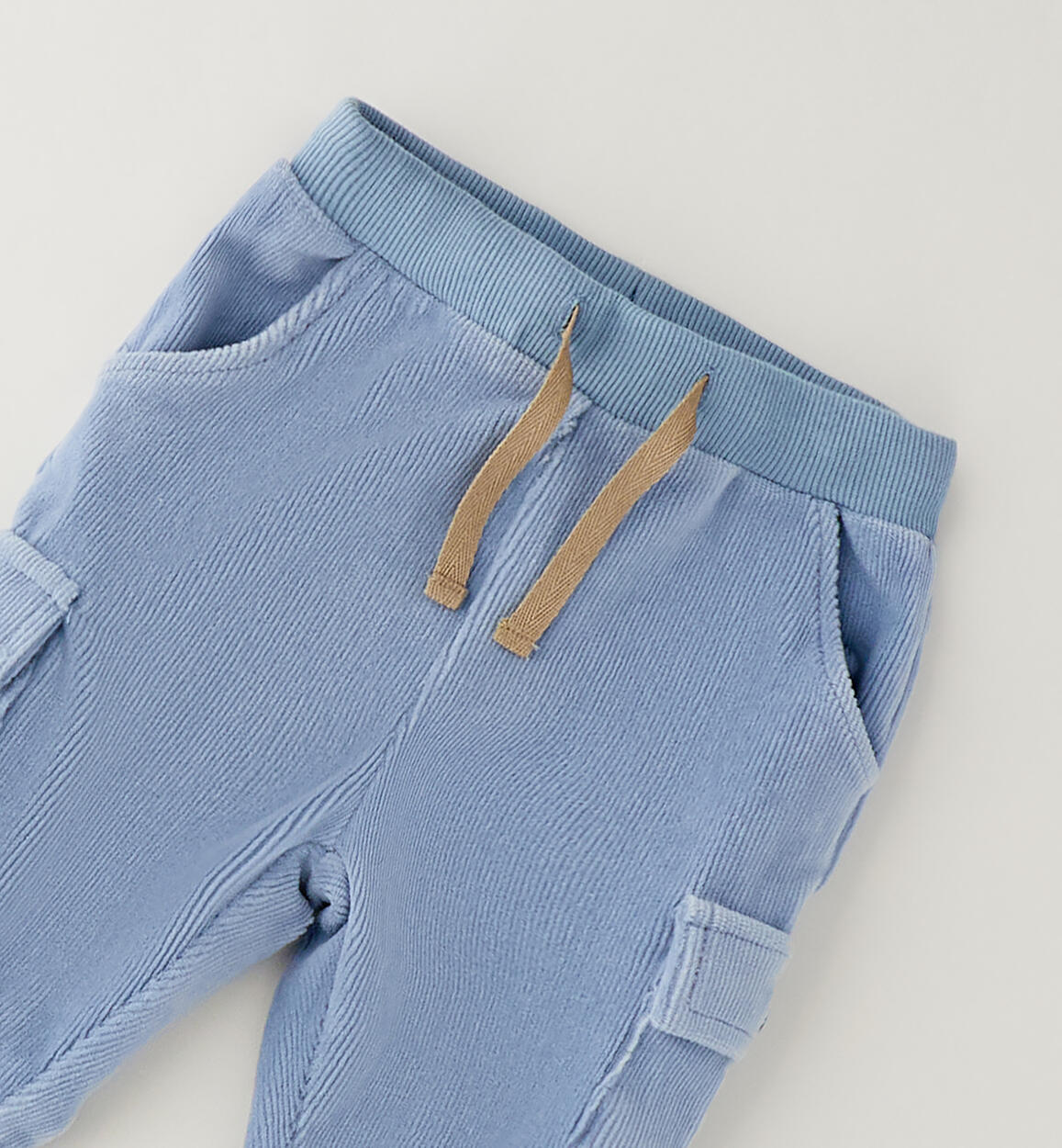 Pantaloni in velluto turchese - IDo
