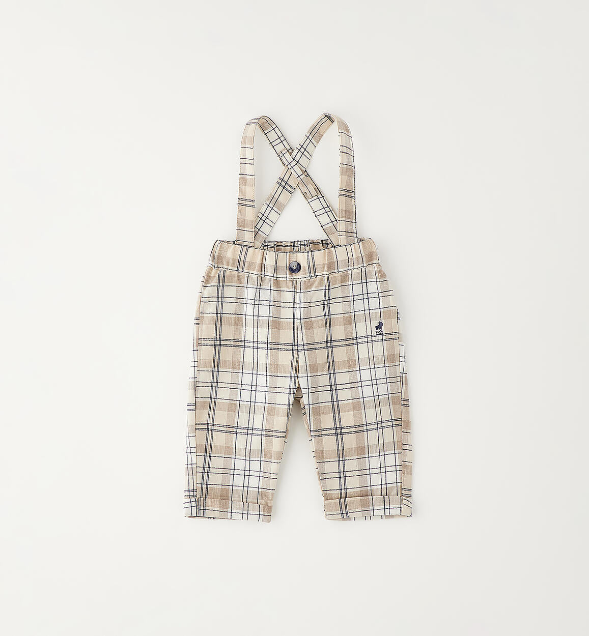Pantaloni cerimonia check beige - IDo