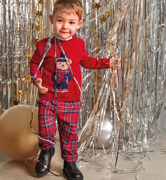 Pantaloni check rosso - Ido