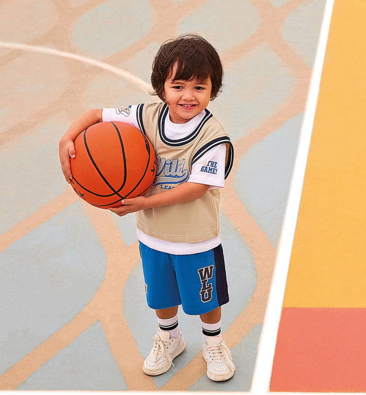 Short tuta blu basket - IDo