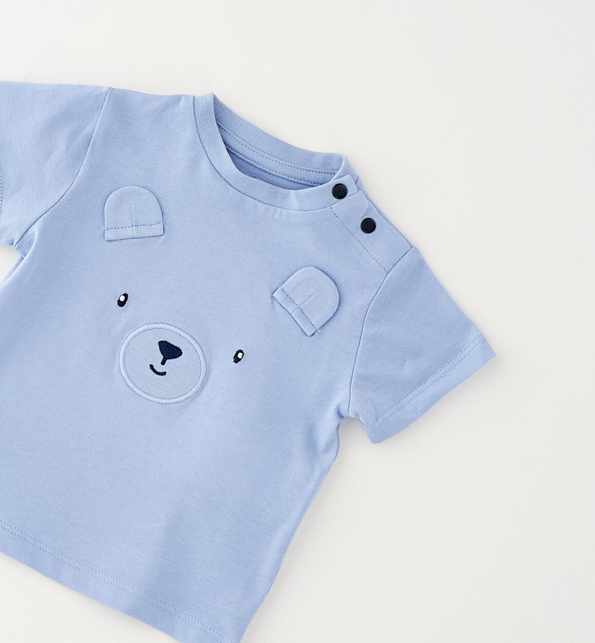 T-shirt azzurra orsetto - IDo