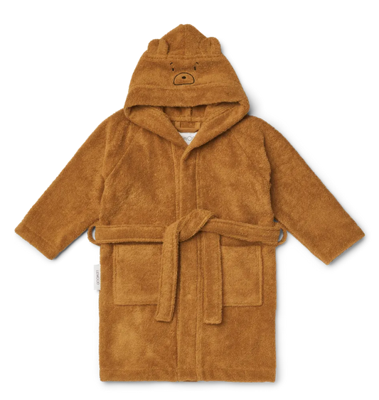 Caramel Mr Bear bathrobe - LIEWOOD